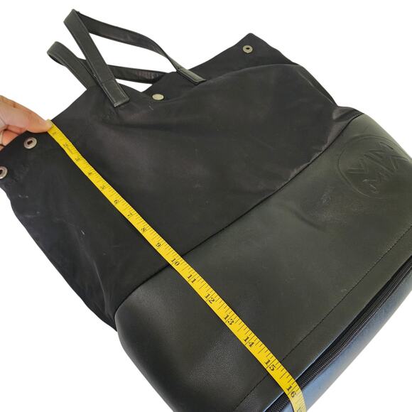 Vimmia Active Convertible Backpack Tote Bag Black Travel Zip Bottom Faux Leather - Picture 16 of 16